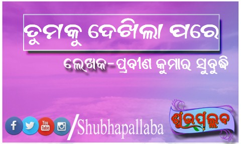 Read more about the article ତୁମକୁ ଦେଖିଲା ପରେ…