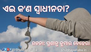 Read more about the article ଏଇ କ’ଣ ସ୍ୱାଧୀନତା?