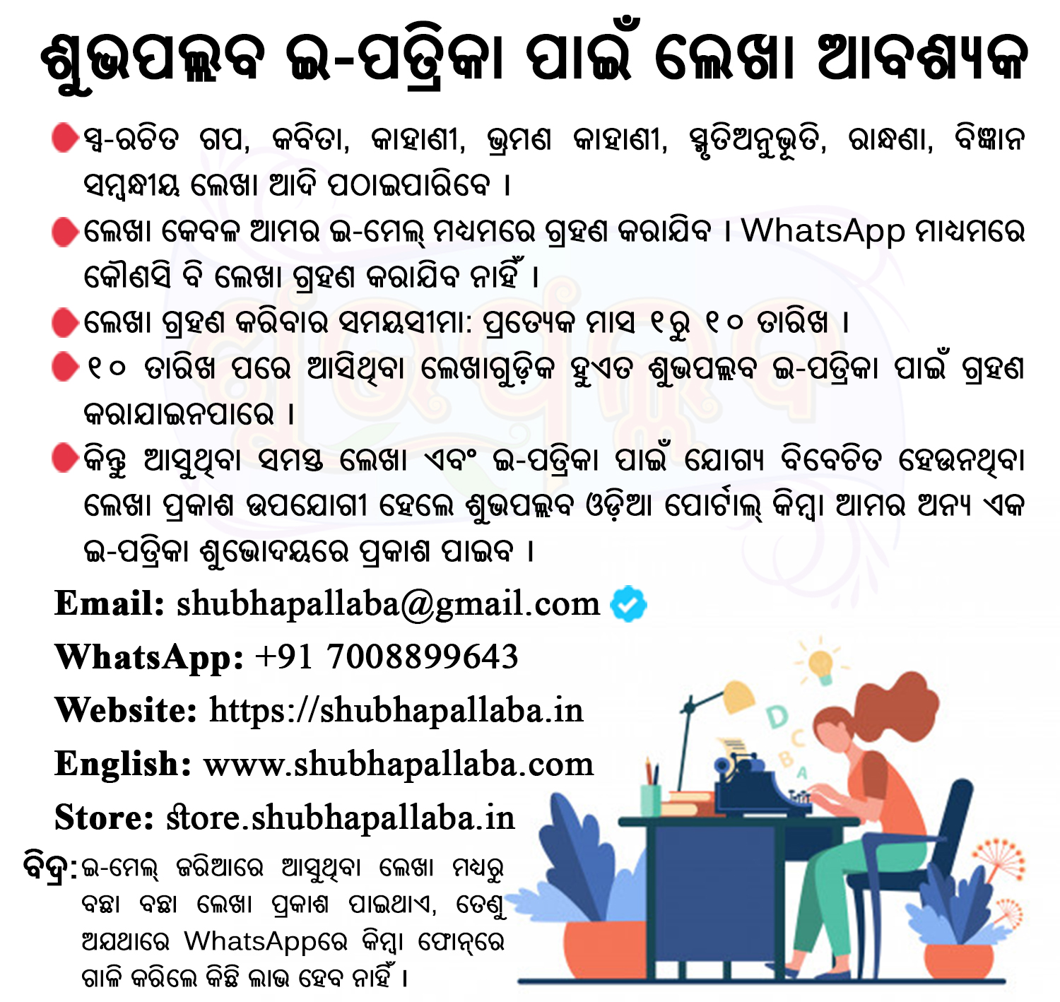 Article Collection for Shubhapallaba